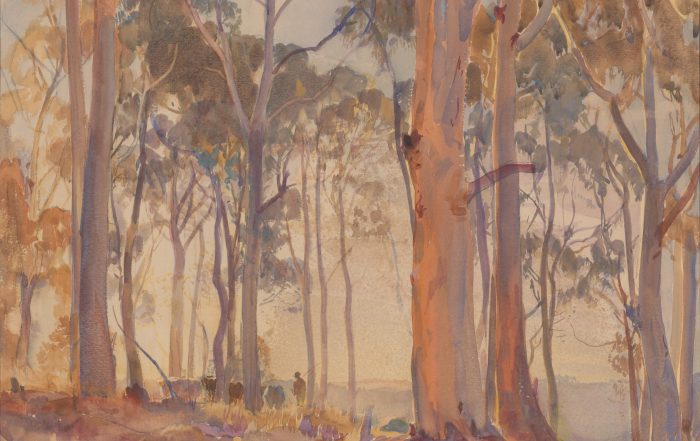 Hans HEYSEN 'Sunset' 1923