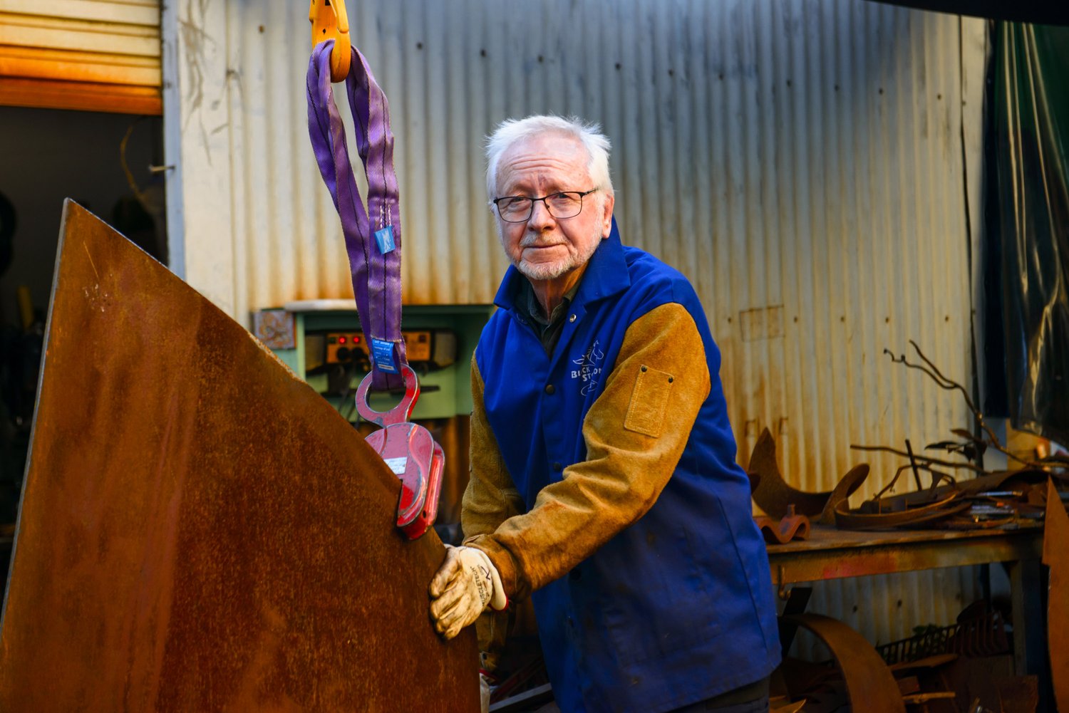 Ron Robertson-Swann at his studio