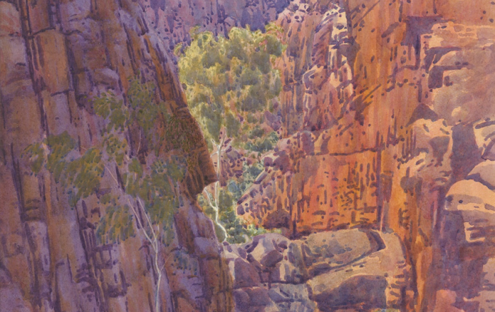 Albert NAMATJIRA 'Talipate Gorge, Western Australia' c.1950