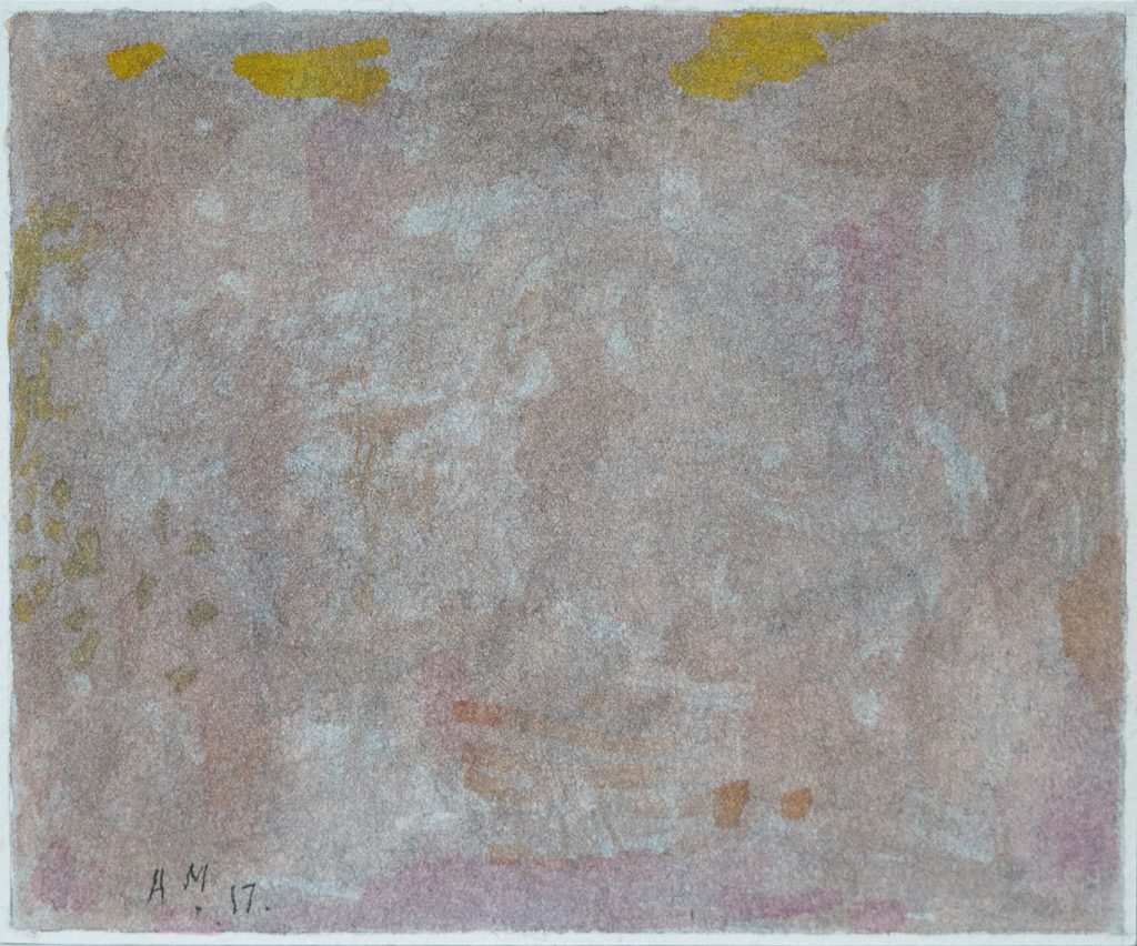 Allan MITELMAN Untitled 2017 watercolour on paper 15.25 x 18.5 cm
