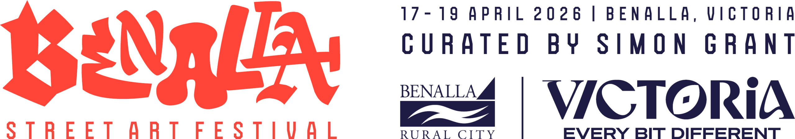 Benalla Street Art Festival 2026 logos