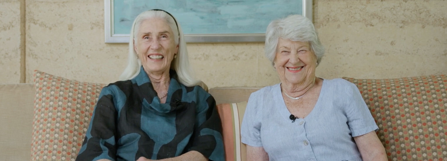 Winsome McCaughey AO and Mary Tallis