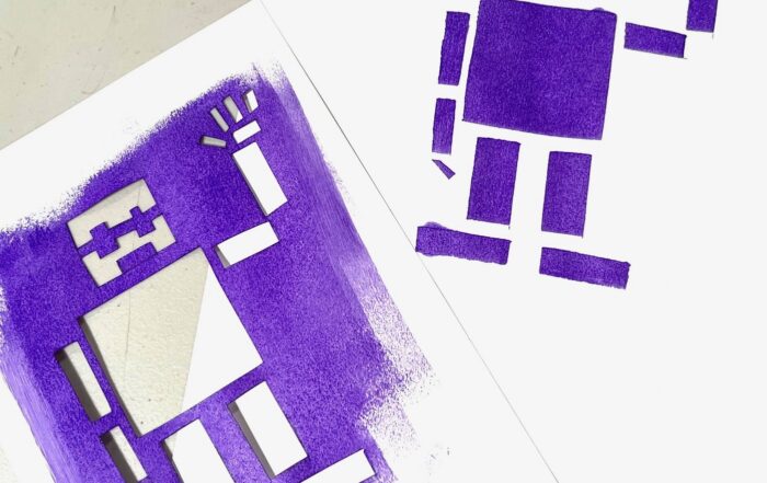 Example of Stencil Art Activity