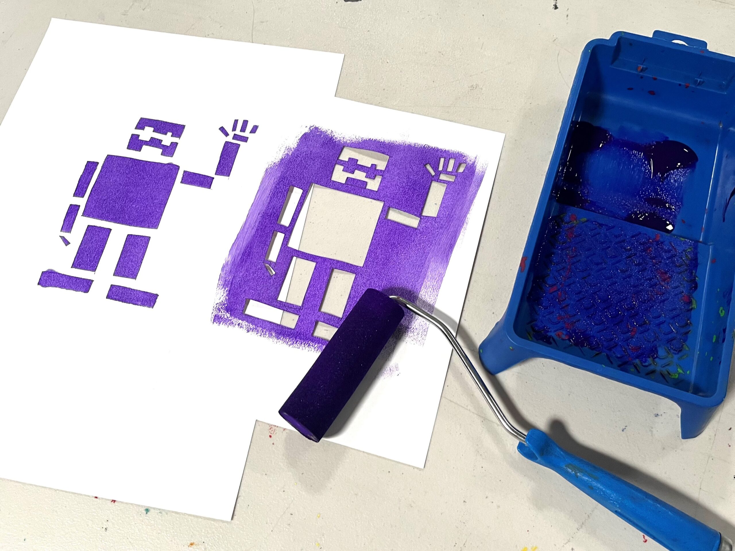 Example of Stencil Art Activity